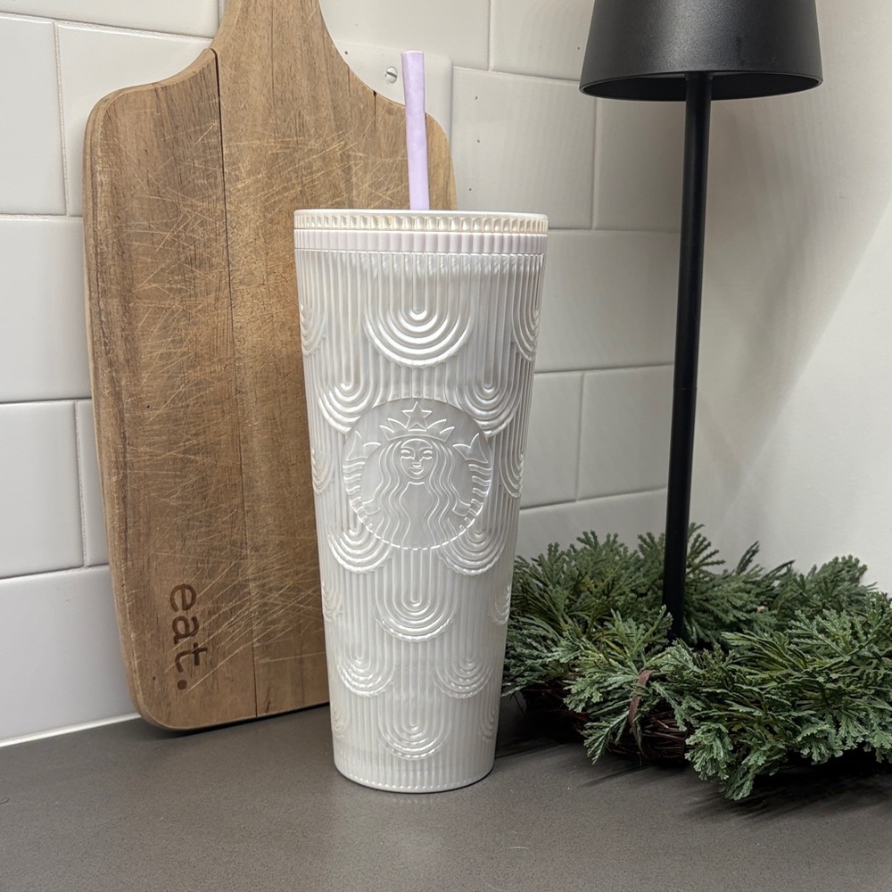 Starbucks Pearl White Mermaid Tumbler
